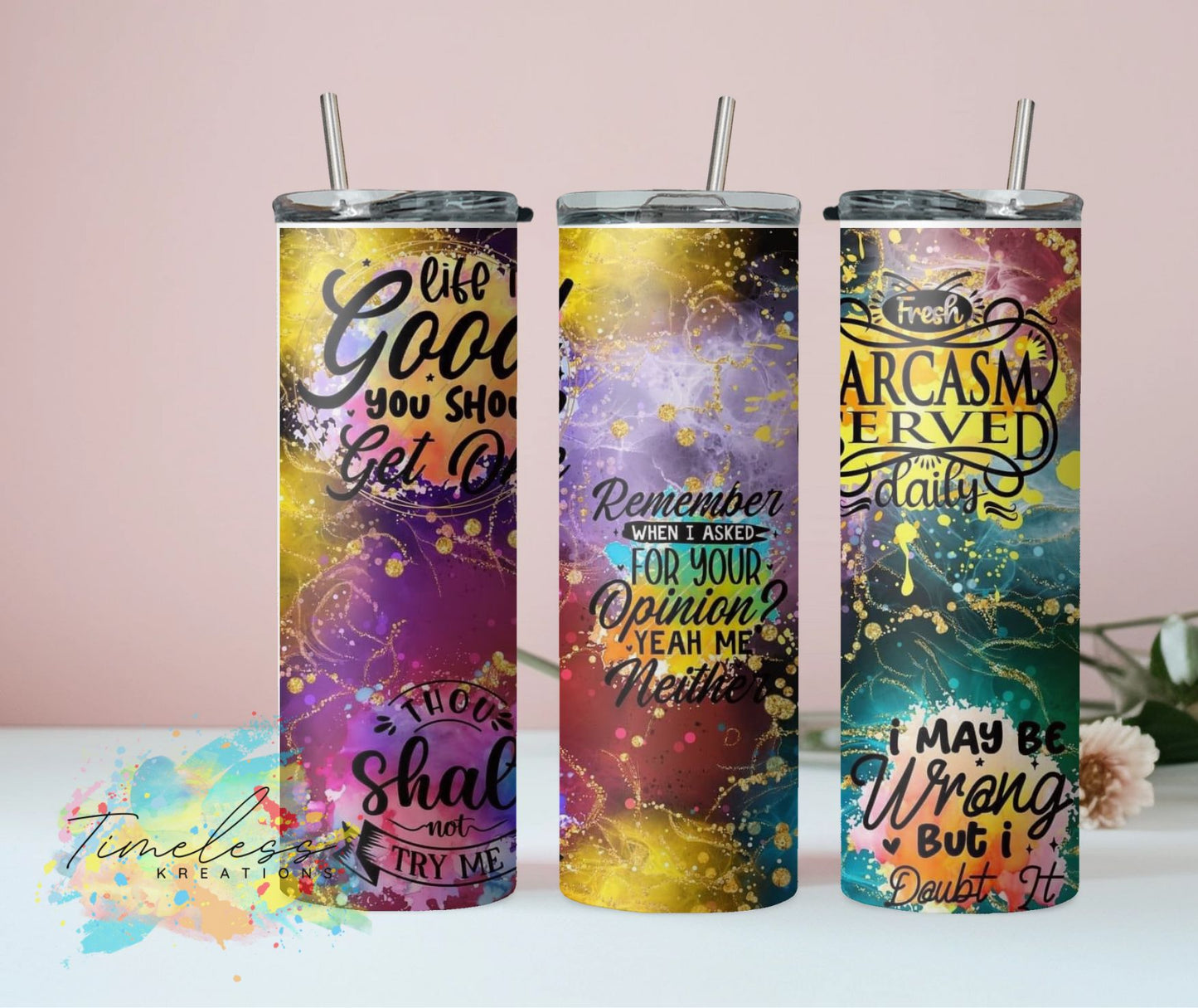 20oz Stainless Steel skinny Tumbler