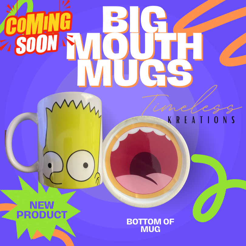 11oz Big Mouth Character Full Top and Bottom Design Glass Mug