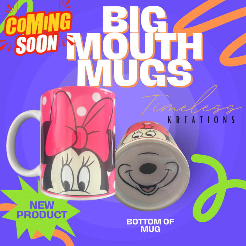 11oz Big Mouth Character Full Top and Bottom Design Glass Mug