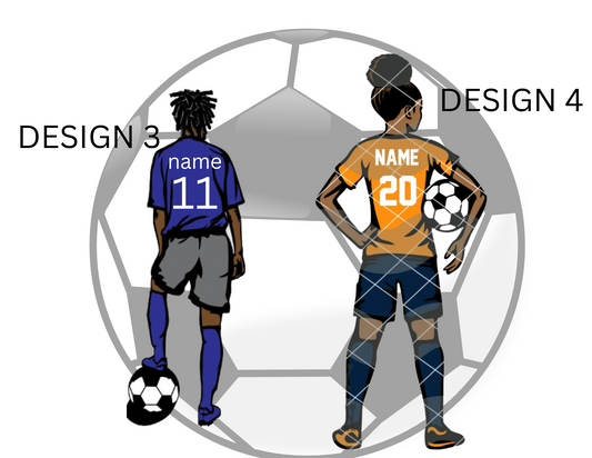 Custom soccer earrings