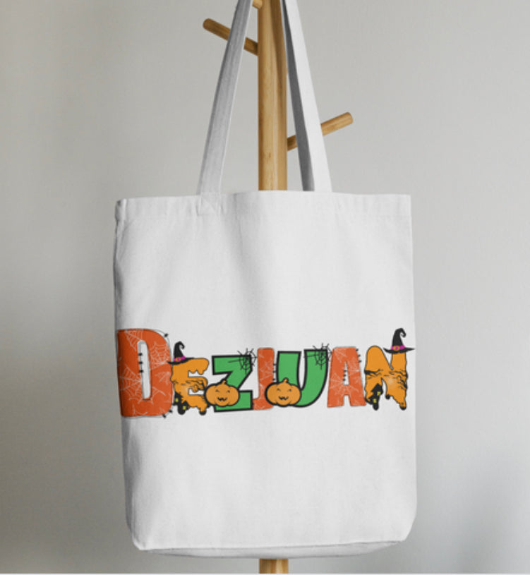 Personalized Halloween Trick or Treat Bag