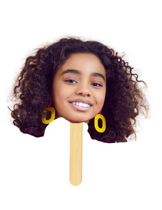 Face on a stick