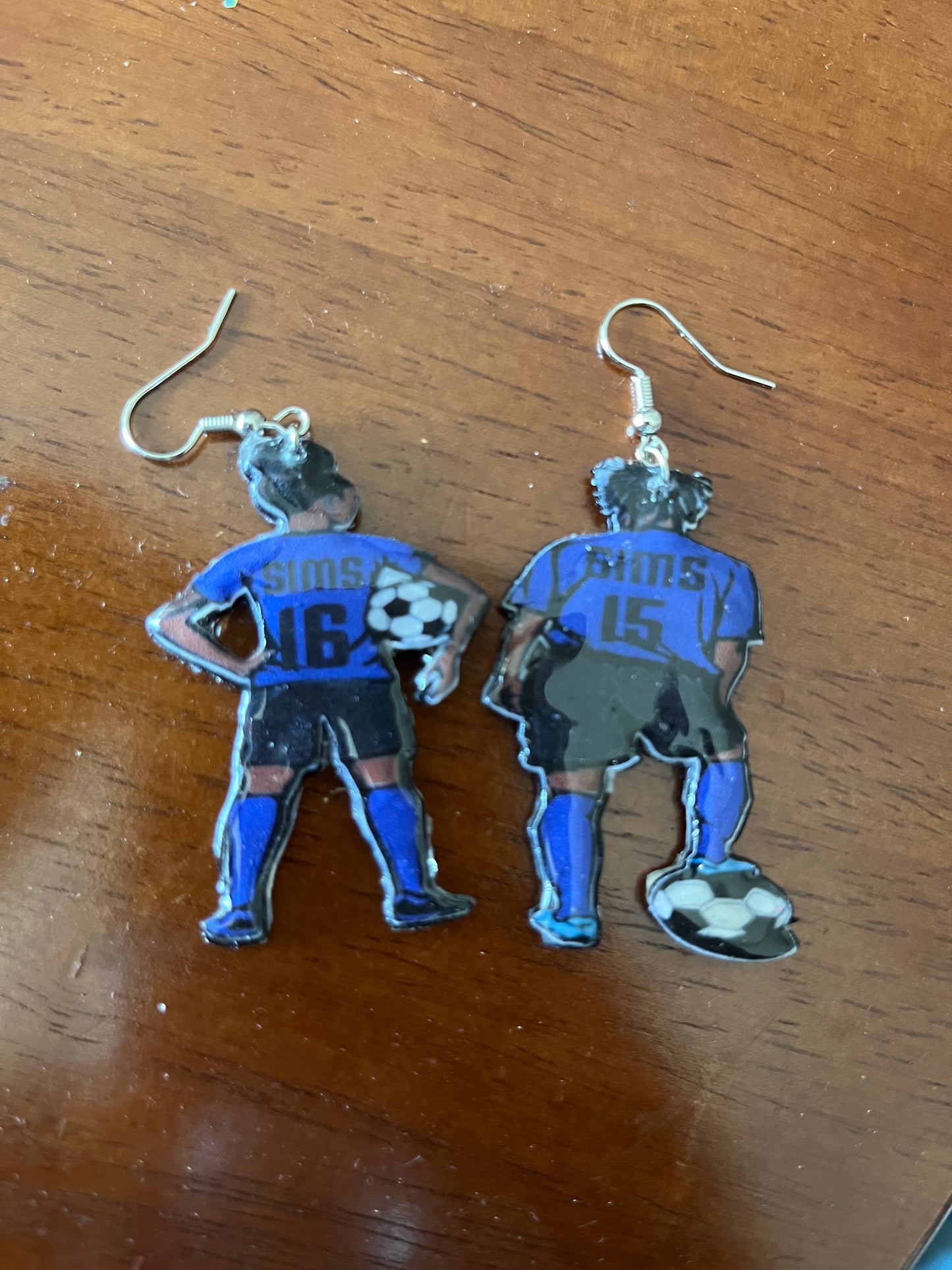 Custom basketball earrings