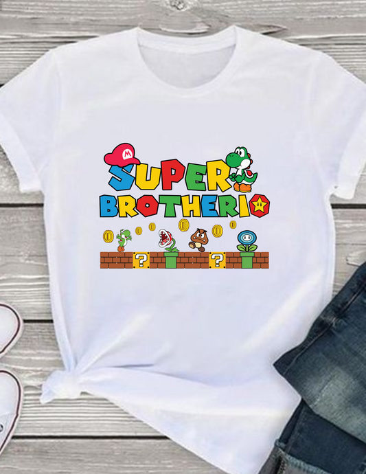 Super Mario Theme Family T-shirts