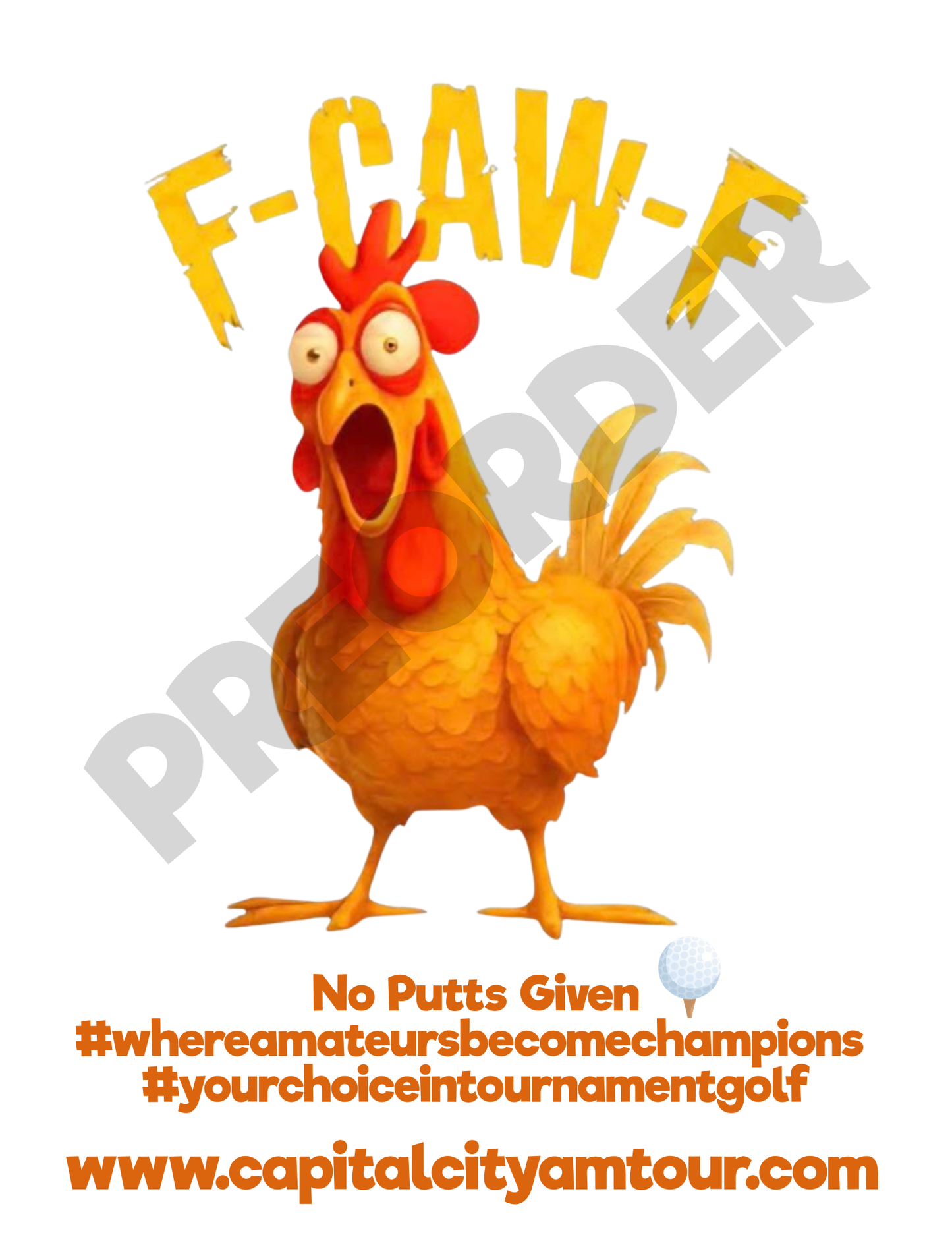 Capital City Amateur Tour T-shirt-Limited Edition-Preorder only