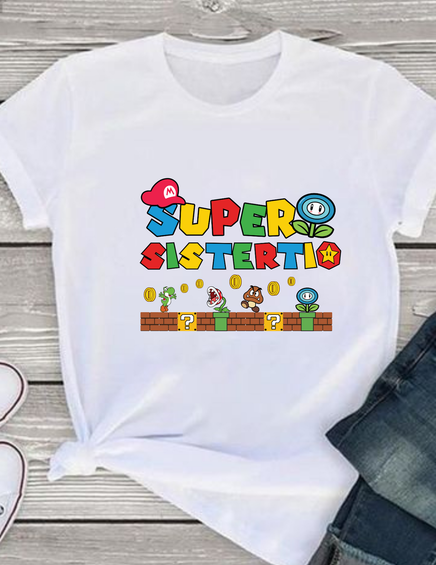 Super Mario Theme Family T-shirts