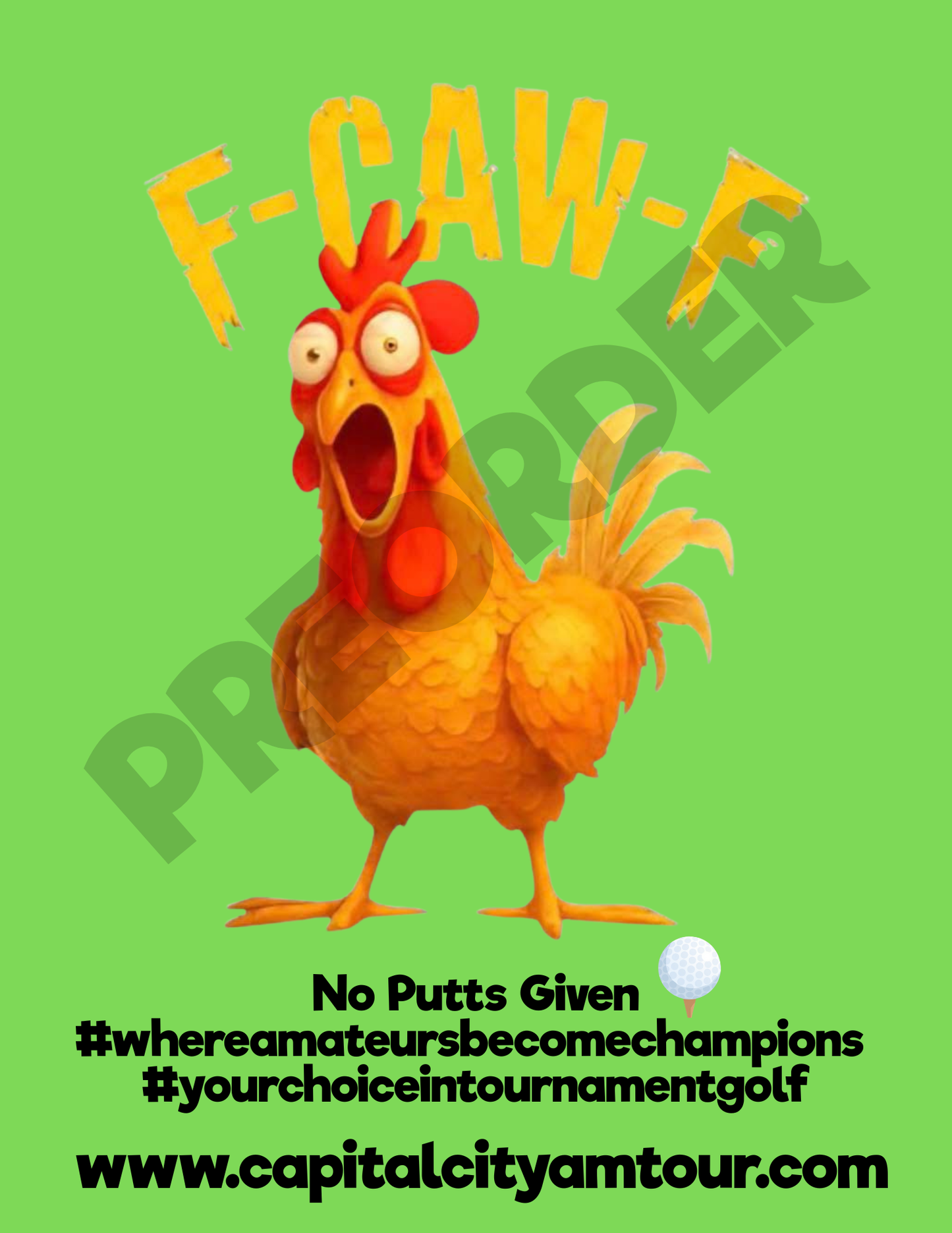 Capital City Amateur Tour T-shirt-Limited Edition-Preorder only