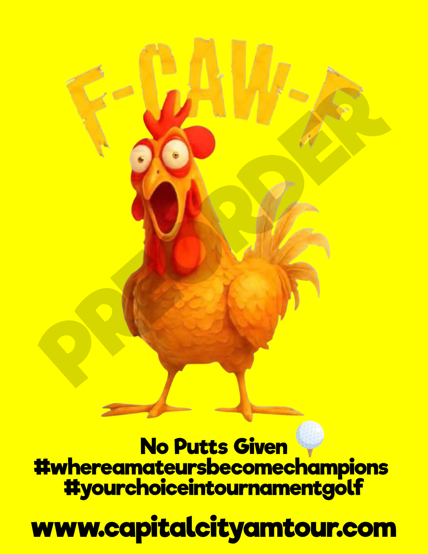 Capital City Amateur Tour T-shirt-Limited Edition-Preorder only