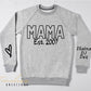 Mama or papa unisex sweatshirt