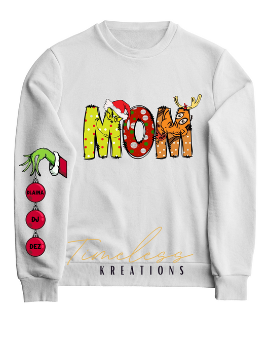 MOM "Green Theme" Holiday Sweatshirt